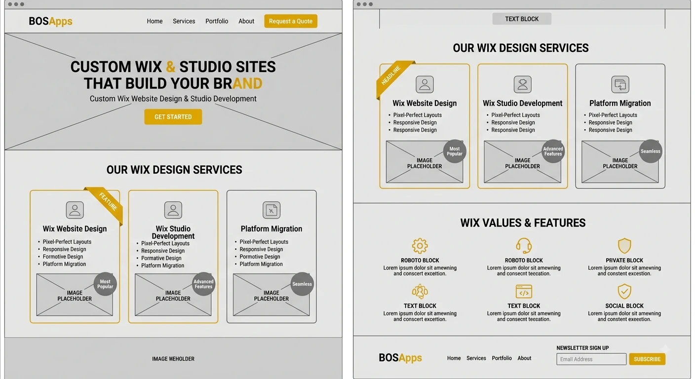 Custom Wix Website Design & Studio Development
